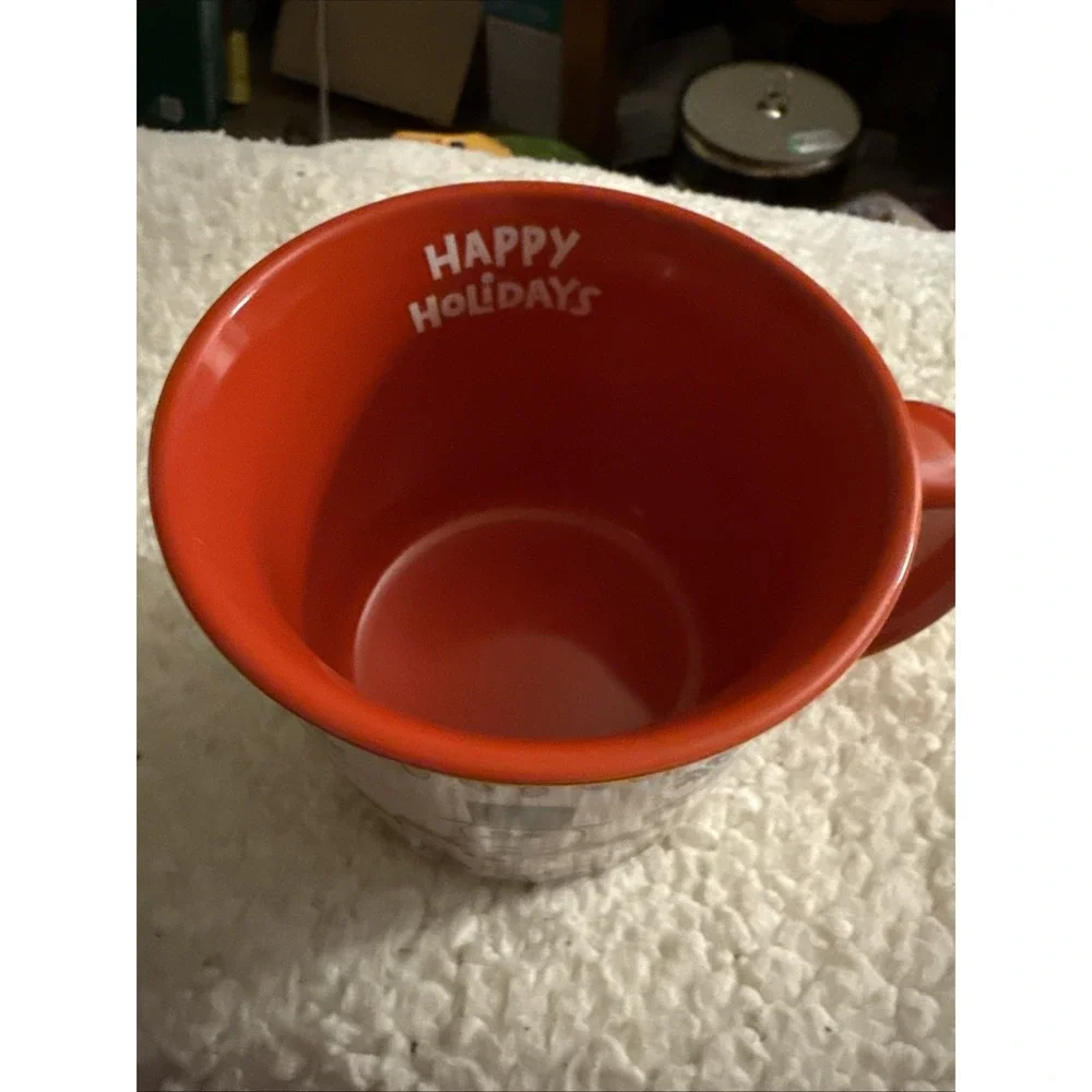 Large Coffee Peanuts Mug Christmas Lights,Snowman Charlie Brown Lucy Snoopy ETC
